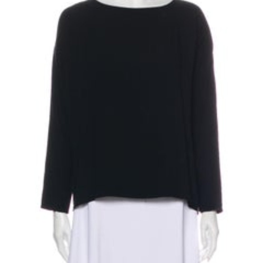 CROSSLEY Crew Neck Long Sleeve Blouse Size M